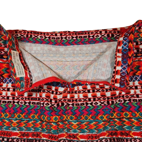 Zara Girls Wrap Front Skirt, 13/14, Red Multi Color - Picture 4 of 8